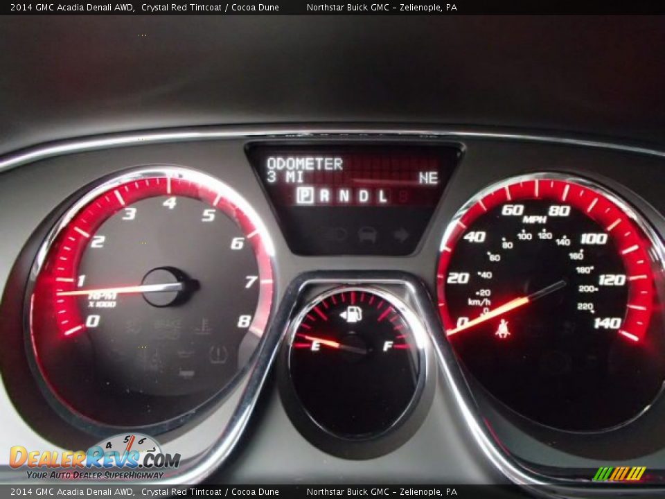 2014 GMC Acadia Denali AWD Crystal Red Tintcoat / Cocoa Dune Photo #19