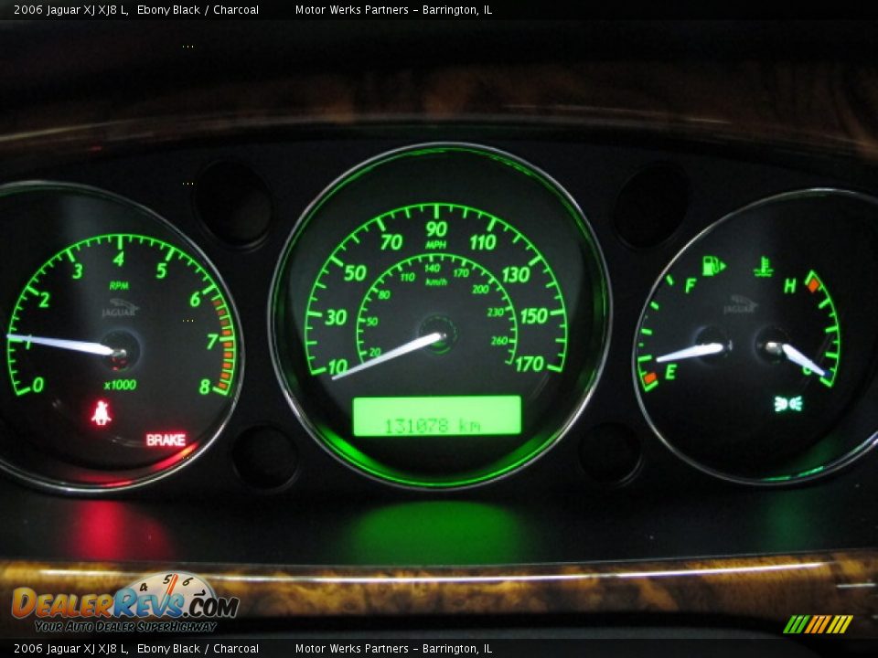 2006 Jaguar XJ XJ8 L Ebony Black / Charcoal Photo #27