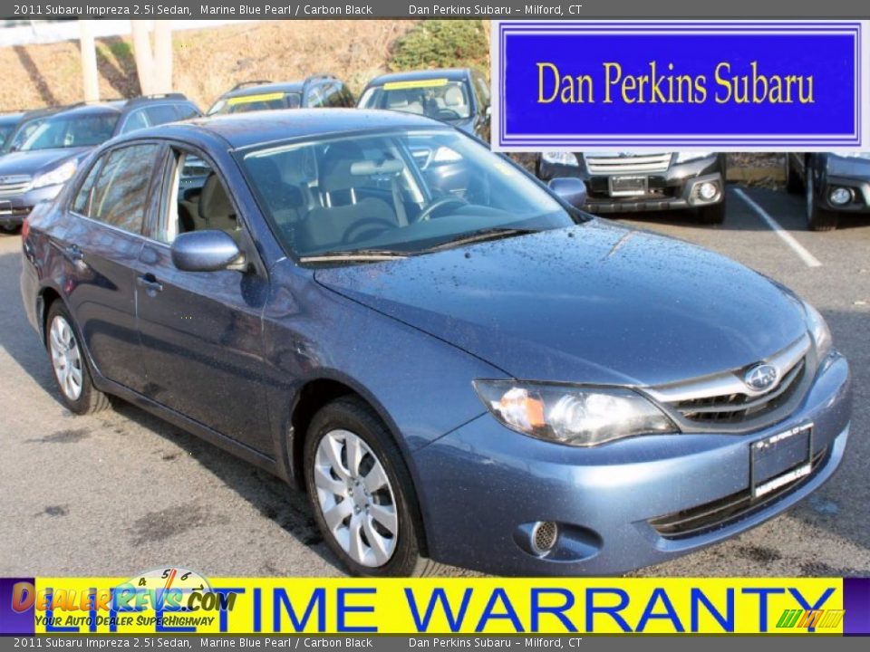 2011 Subaru Impreza 2.5i Sedan Marine Blue Pearl / Carbon Black Photo #1