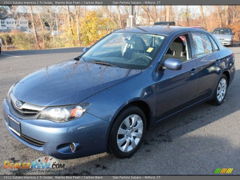 2011 Subaru Impreza 2.5i Sedan Marine Blue Pearl / Carbon Black Photo #3