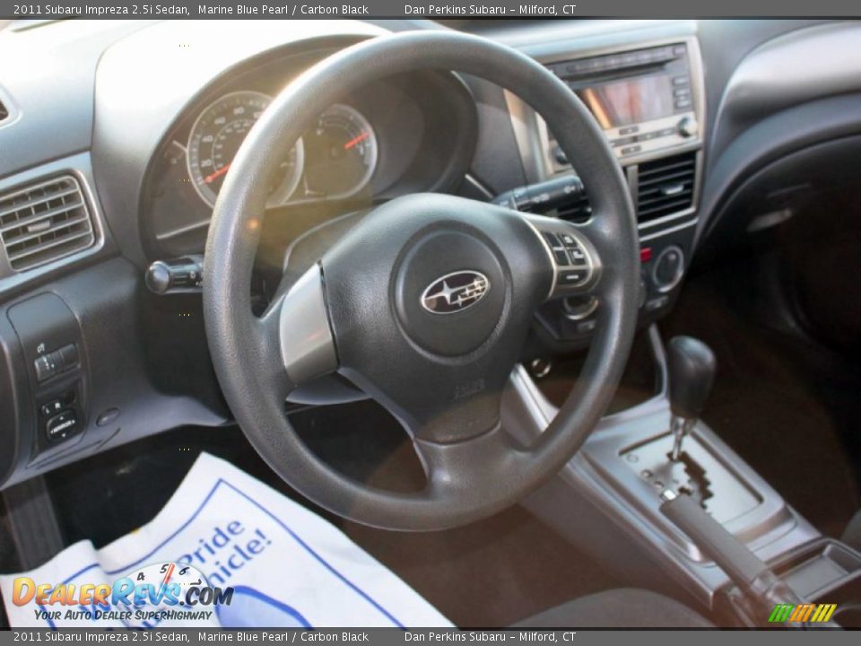 2011 Subaru Impreza 2.5i Sedan Marine Blue Pearl / Carbon Black Photo #5