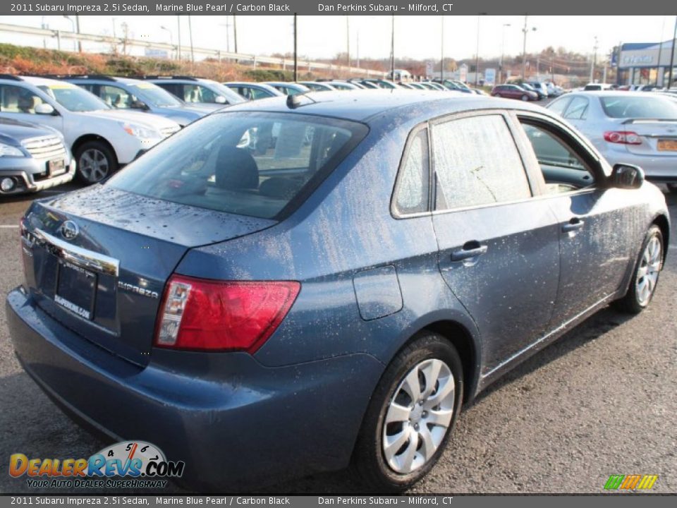 2011 Subaru Impreza 2.5i Sedan Marine Blue Pearl / Carbon Black Photo #6