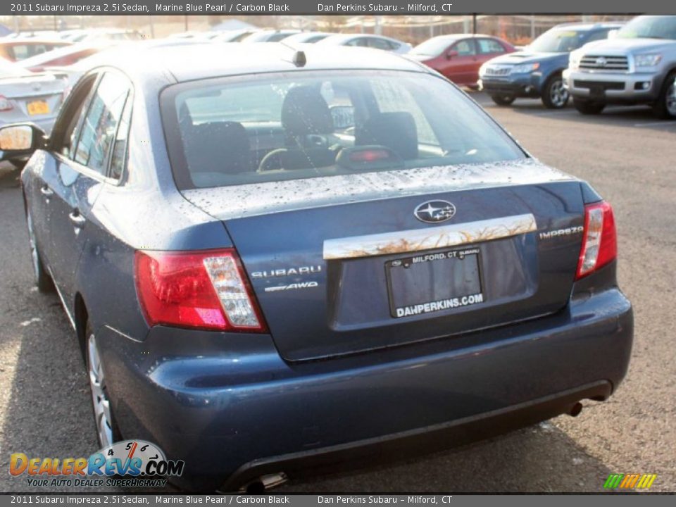 2011 Subaru Impreza 2.5i Sedan Marine Blue Pearl / Carbon Black Photo #7
