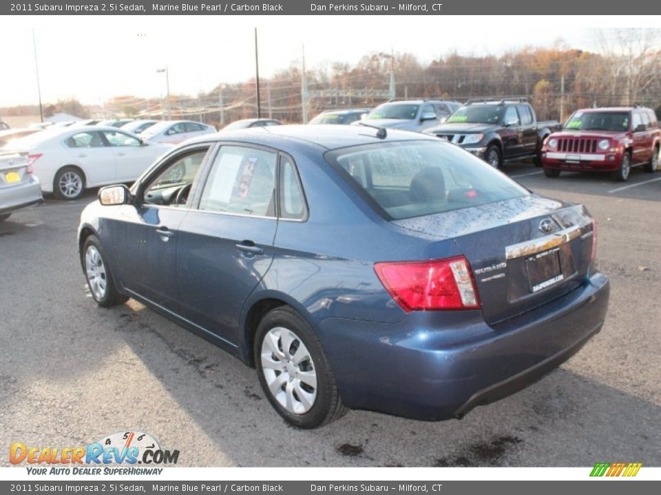 2011 Subaru Impreza 2.5i Sedan Marine Blue Pearl / Carbon Black Photo #10