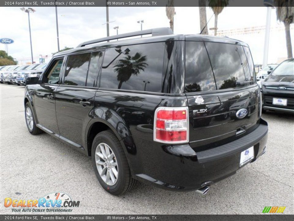 2014 Ford Flex SE Tuxedo Black / Charcoal Black Photo #3