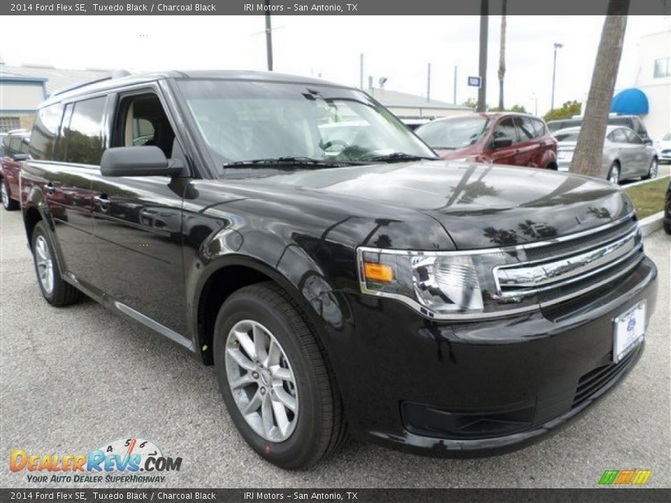 2014 Ford Flex SE Tuxedo Black / Charcoal Black Photo #7