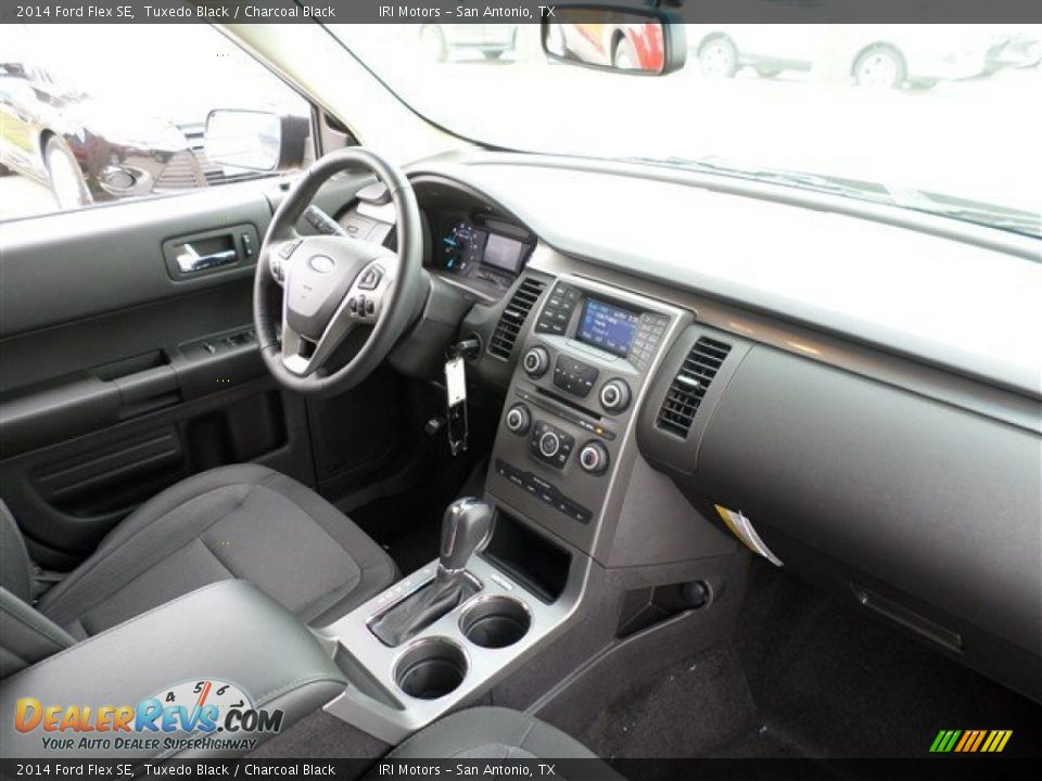 2014 Ford Flex SE Tuxedo Black / Charcoal Black Photo #11