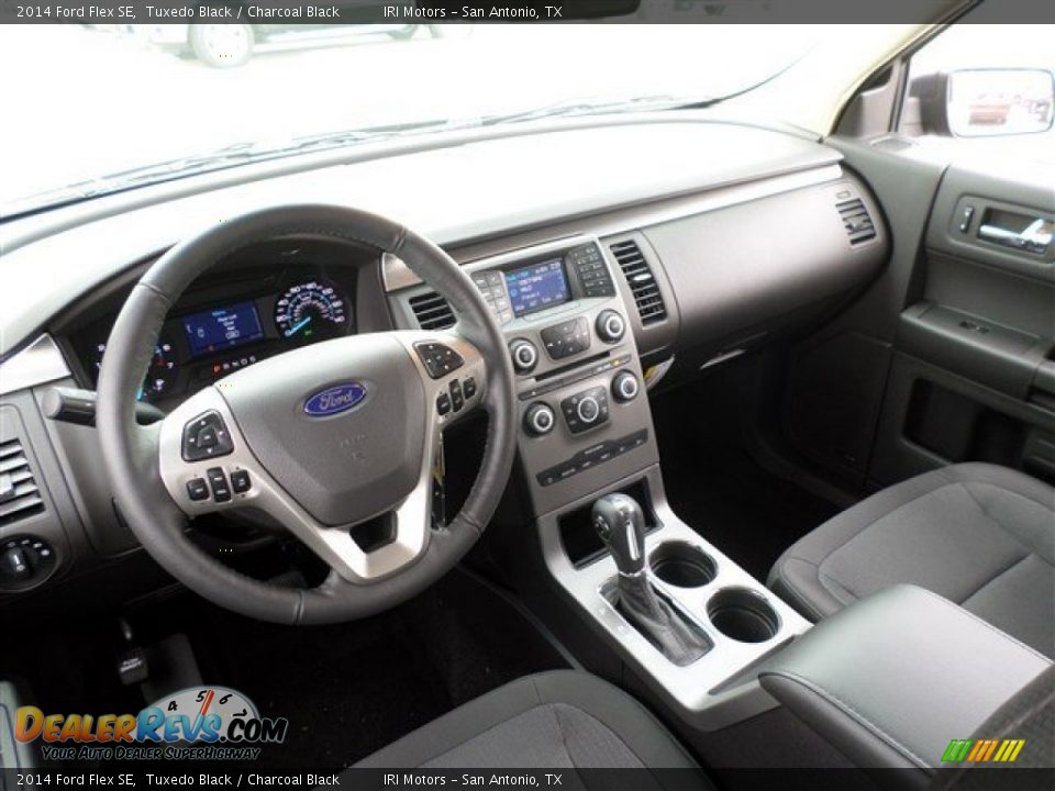 2014 Ford Flex SE Tuxedo Black / Charcoal Black Photo #16