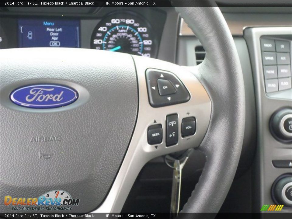 2014 Ford Flex SE Tuxedo Black / Charcoal Black Photo #19