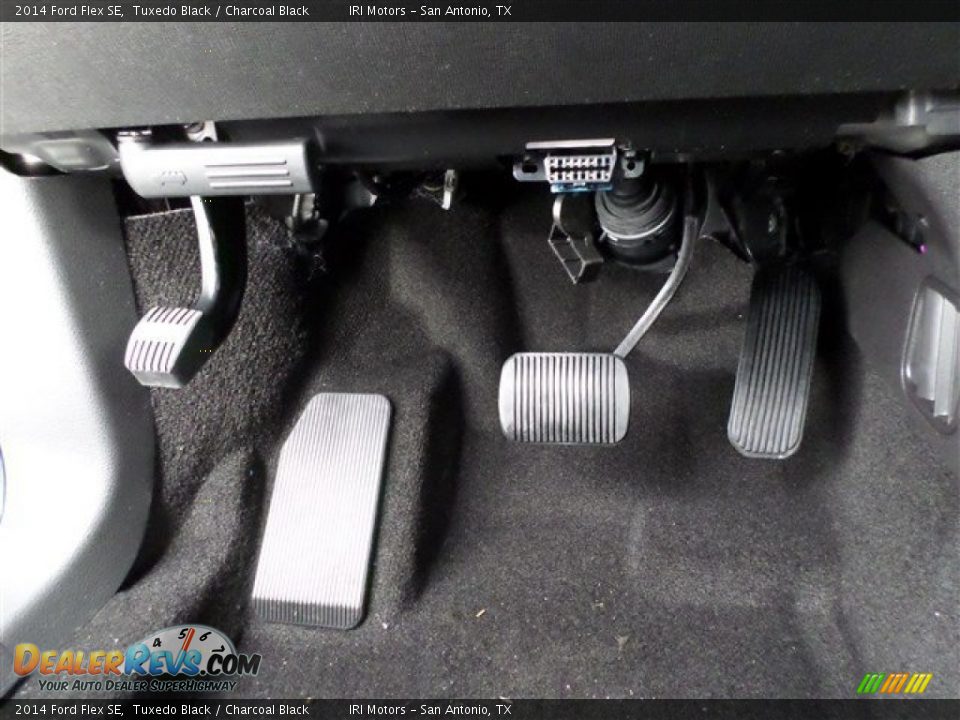 2014 Ford Flex SE Tuxedo Black / Charcoal Black Photo #25