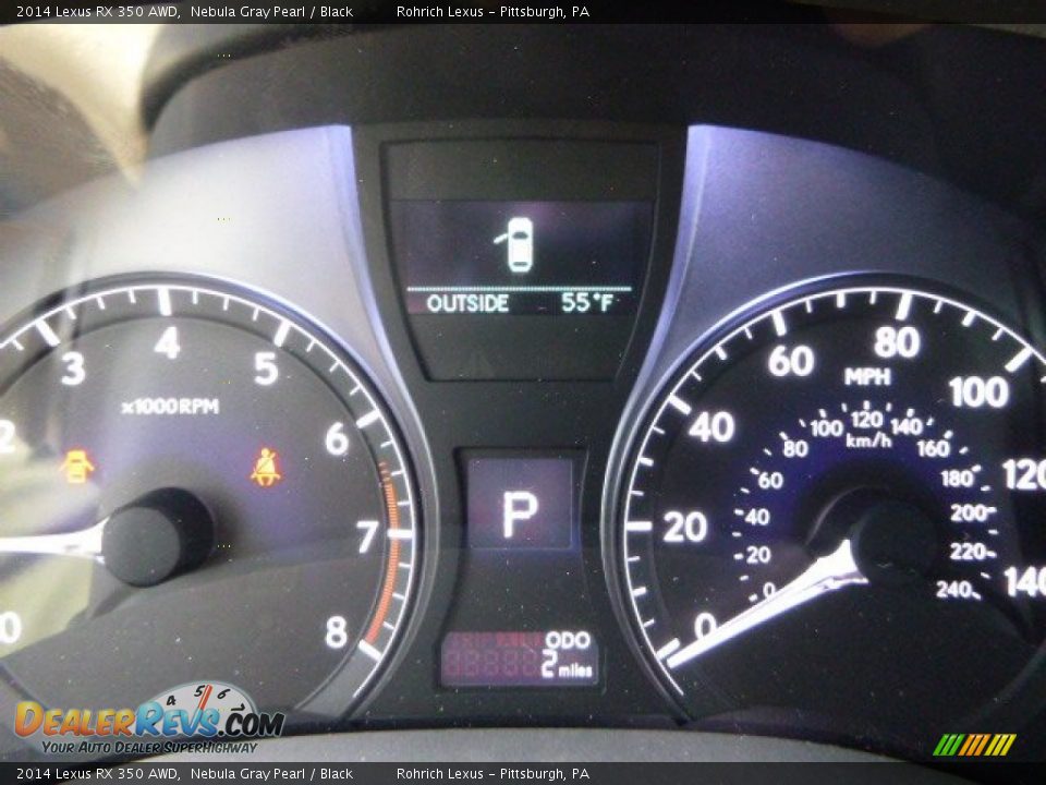 2014 Lexus RX 350 AWD Nebula Gray Pearl / Black Photo #18
