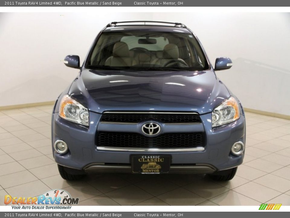 2011 Toyota RAV4 Limited 4WD Pacific Blue Metallic / Sand Beige Photo #2