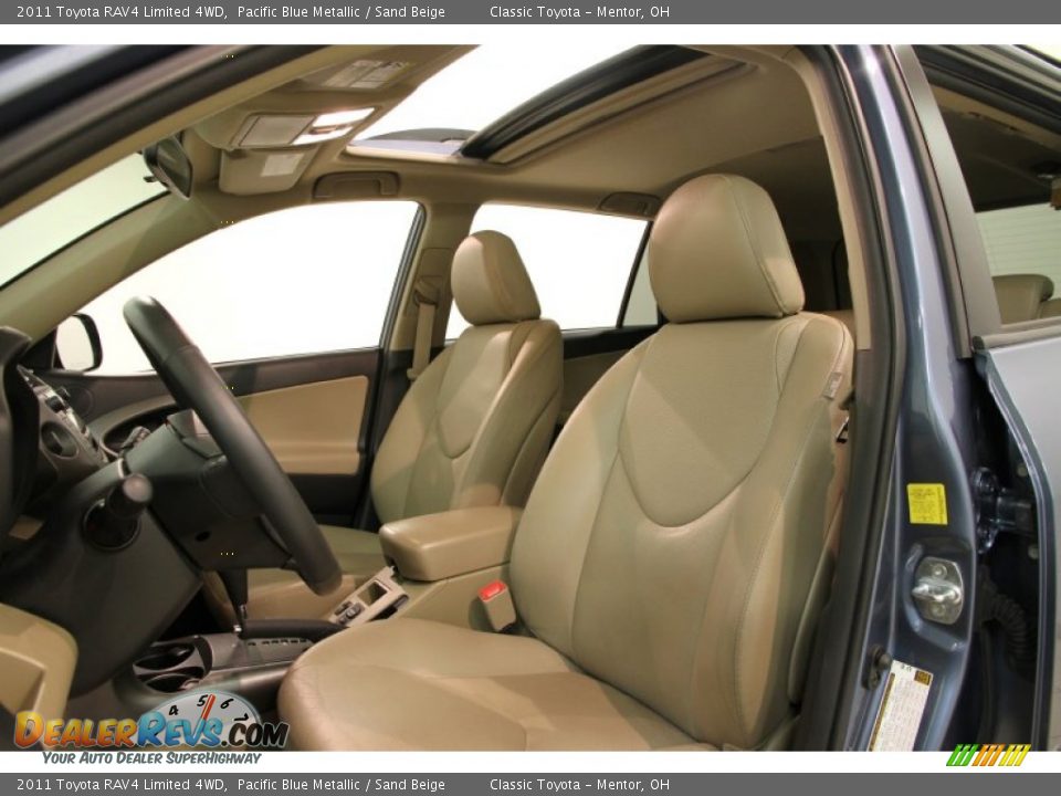 2011 Toyota RAV4 Limited 4WD Pacific Blue Metallic / Sand Beige Photo #5