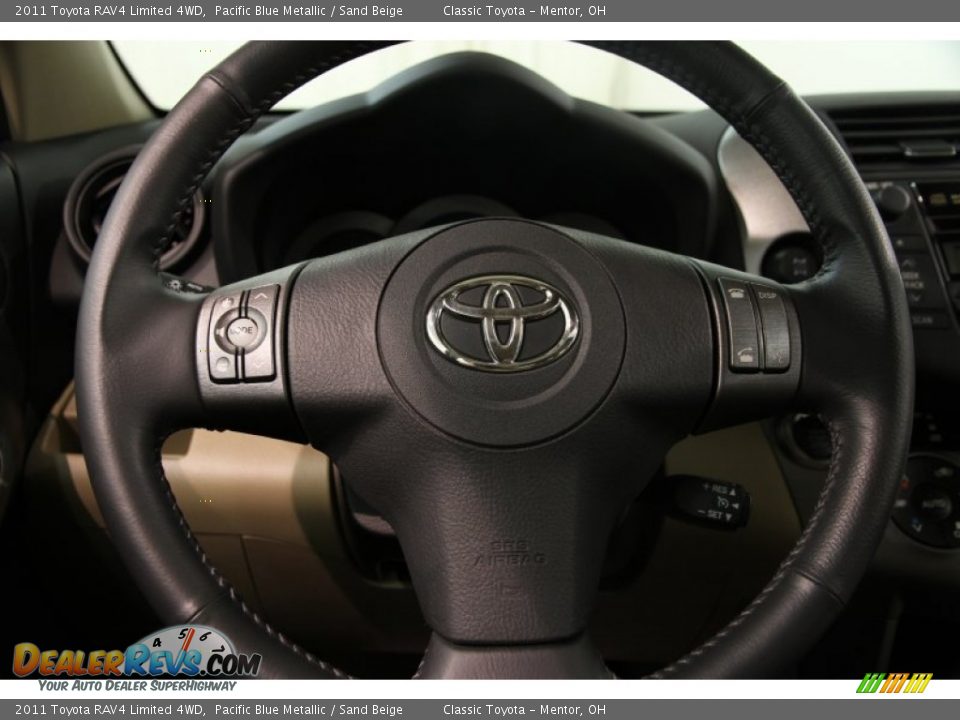 2011 Toyota RAV4 Limited 4WD Pacific Blue Metallic / Sand Beige Photo #6