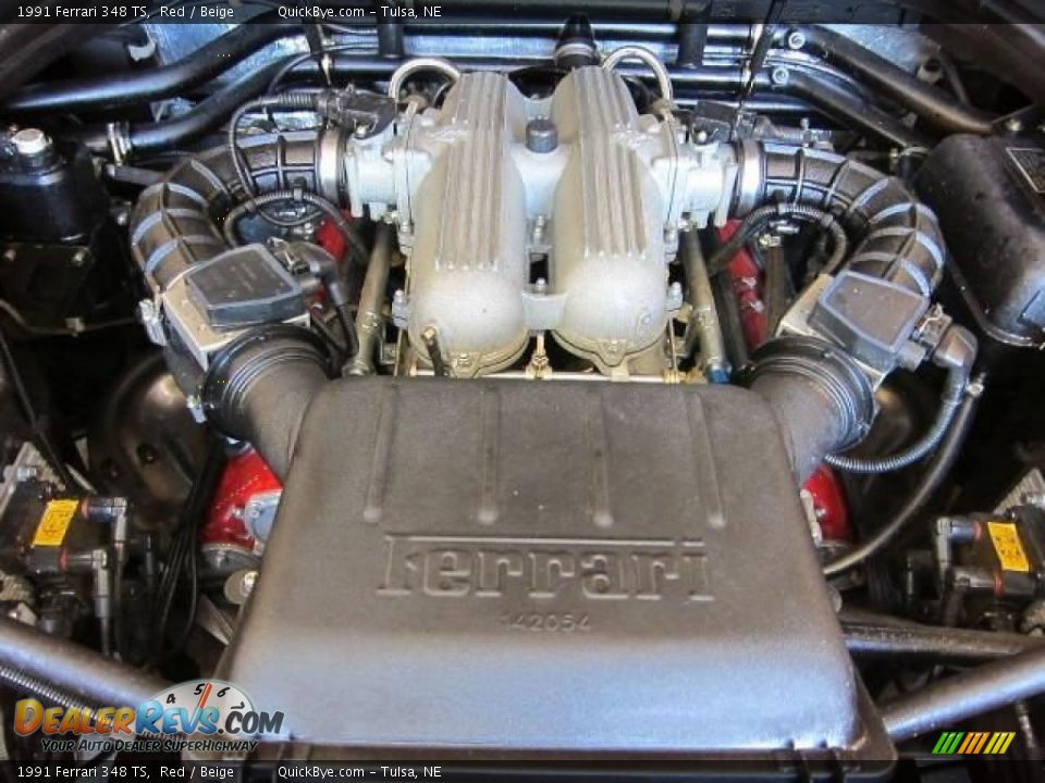 1991 Ferrari 348 TS 3.4L DOHC 32V V8 Engine Photo #3