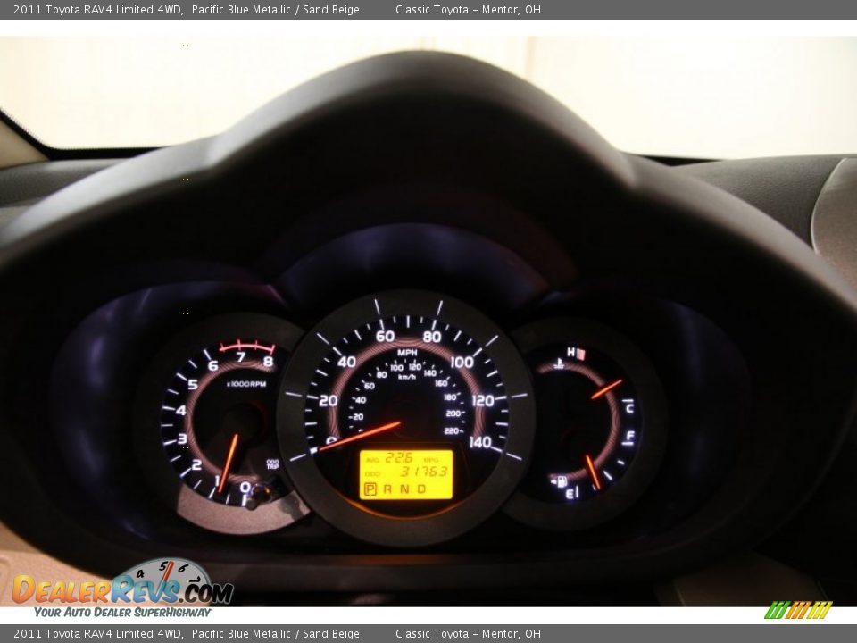 2011 Toyota RAV4 Limited 4WD Pacific Blue Metallic / Sand Beige Photo #7
