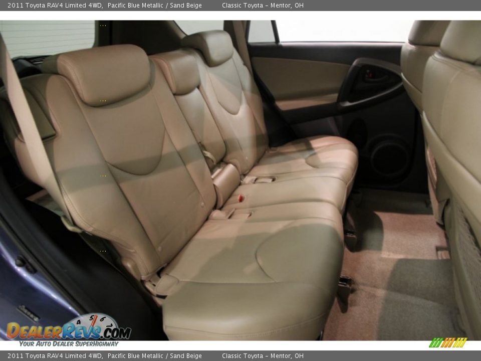 2011 Toyota RAV4 Limited 4WD Pacific Blue Metallic / Sand Beige Photo #12