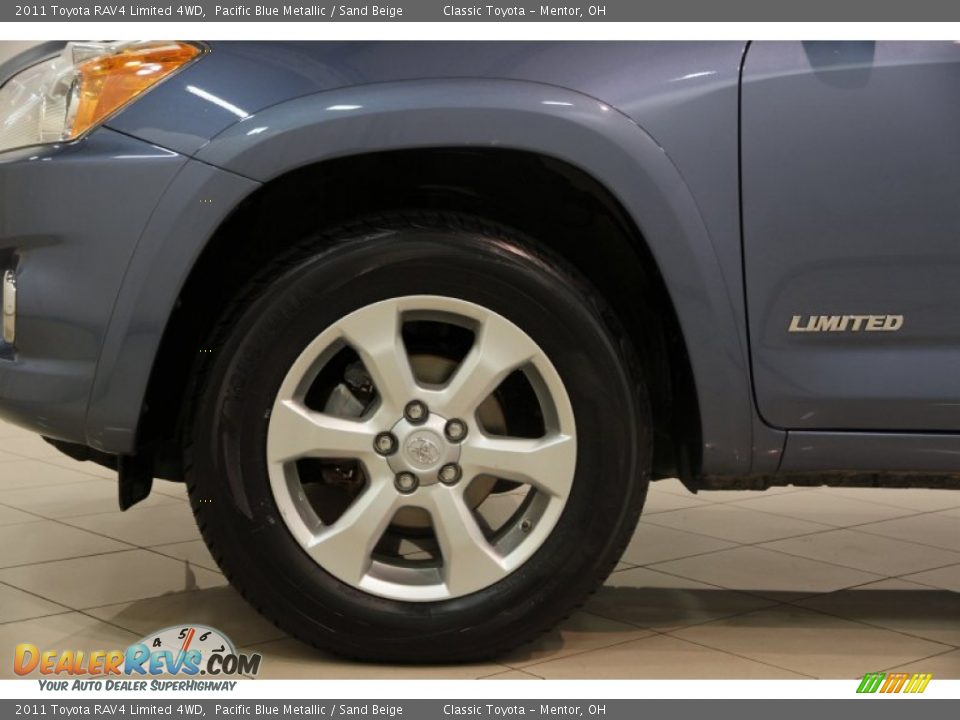 2011 Toyota RAV4 Limited 4WD Pacific Blue Metallic / Sand Beige Photo #16