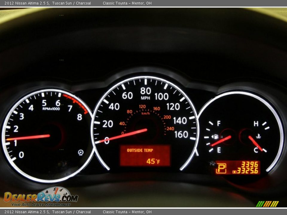 2012 Nissan Altima 2.5 S Tuscan Sun / Charcoal Photo #9