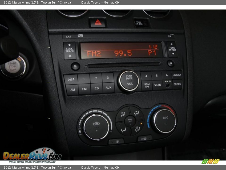 2012 Nissan Altima 2.5 S Tuscan Sun / Charcoal Photo #10