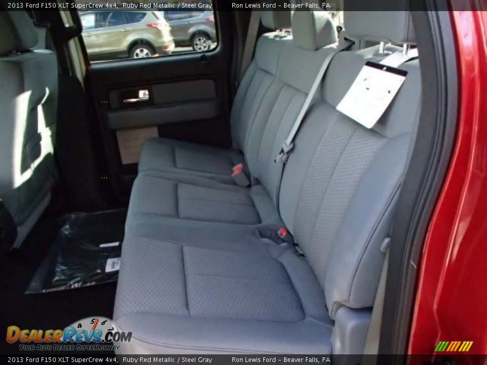 2013 Ford F150 XLT SuperCrew 4x4 Ruby Red Metallic / Steel Gray Photo #11