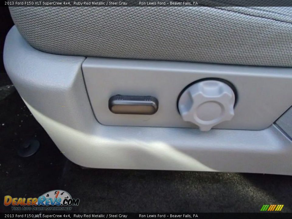 2013 Ford F150 XLT SuperCrew 4x4 Ruby Red Metallic / Steel Gray Photo #14