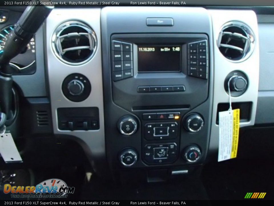 2013 Ford F150 XLT SuperCrew 4x4 Ruby Red Metallic / Steel Gray Photo #15