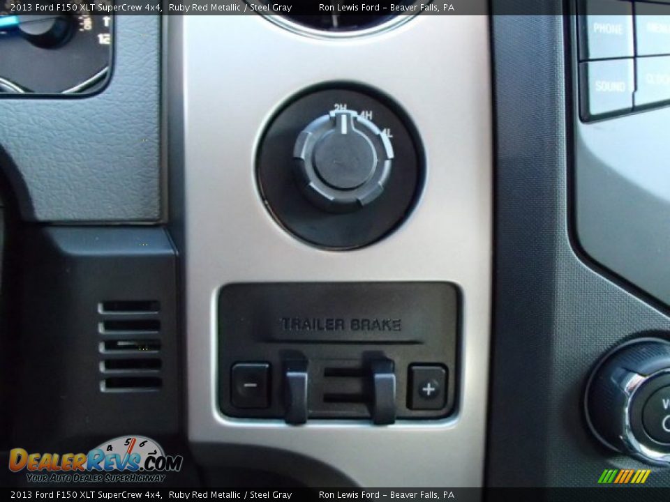 2013 Ford F150 XLT SuperCrew 4x4 Ruby Red Metallic / Steel Gray Photo #16
