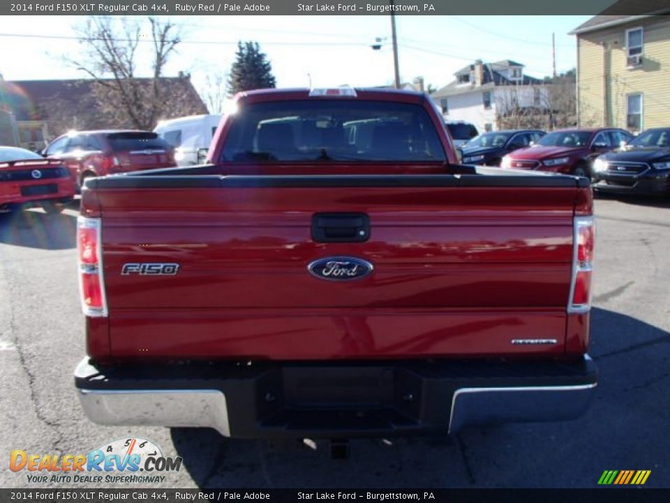 2014 Ford F150 XLT Regular Cab 4x4 Ruby Red / Pale Adobe Photo #6