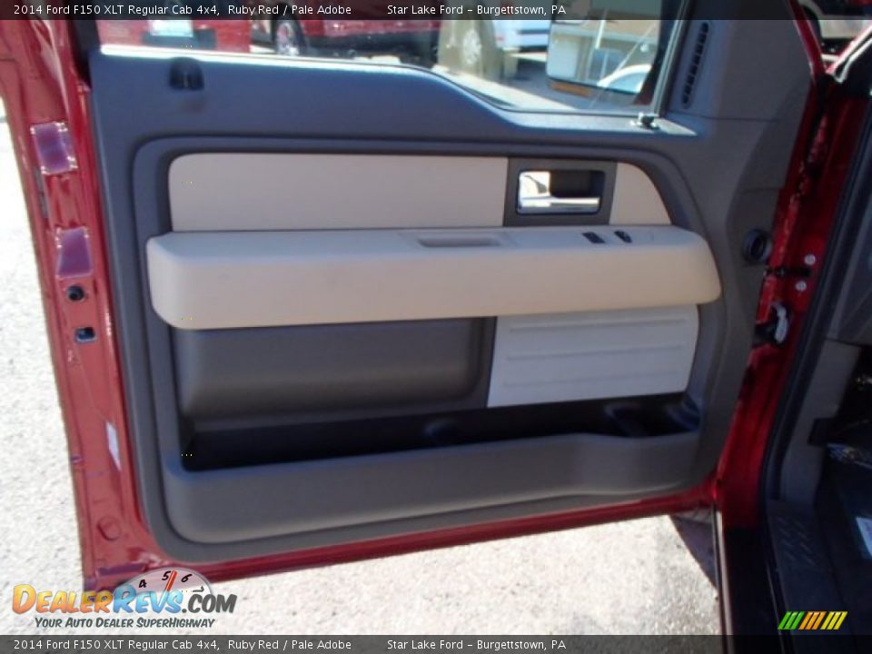 2014 Ford F150 XLT Regular Cab 4x4 Ruby Red / Pale Adobe Photo #13