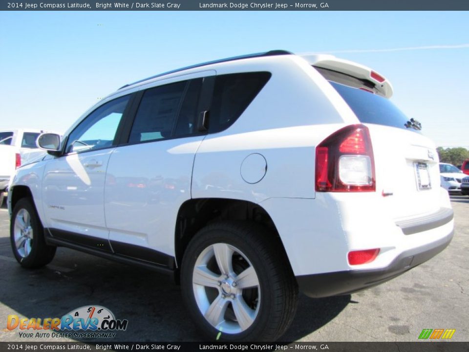 2014 Jeep Compass Latitude Bright White / Dark Slate Gray Photo #2