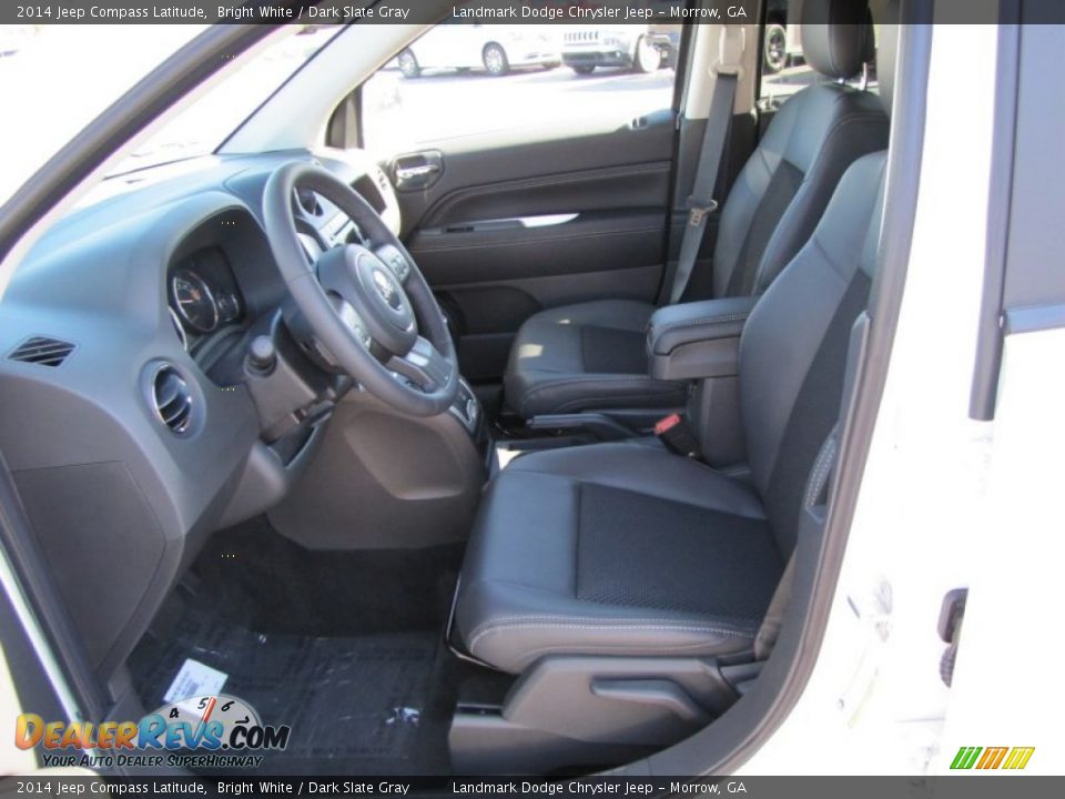 2014 Jeep Compass Latitude Bright White / Dark Slate Gray Photo #6
