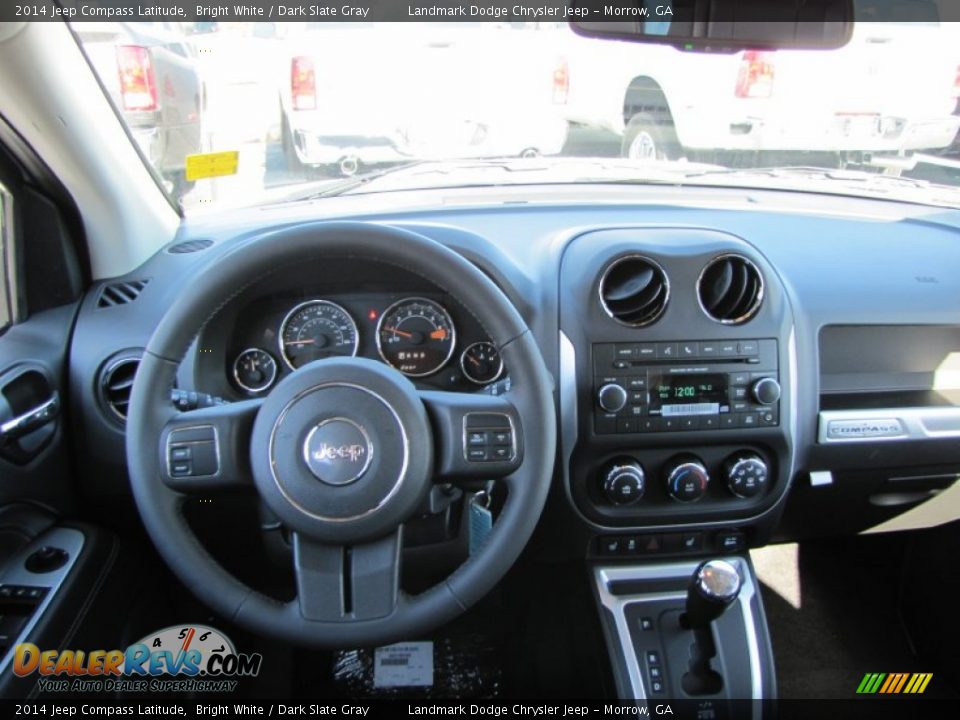 2014 Jeep Compass Latitude Bright White / Dark Slate Gray Photo #8