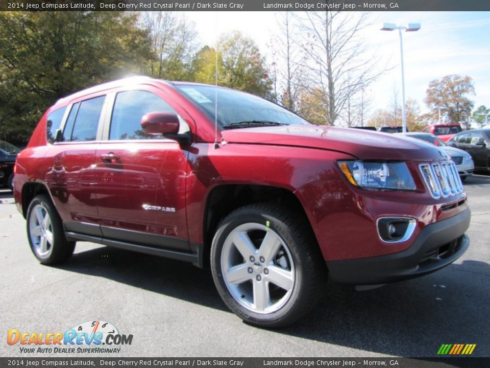 2014 Jeep Compass Latitude Deep Cherry Red Crystal Pearl / Dark Slate Gray Photo #4