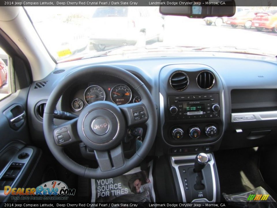 2014 Jeep Compass Latitude Deep Cherry Red Crystal Pearl / Dark Slate Gray Photo #9
