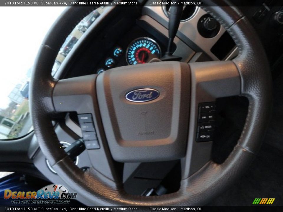 2010 Ford F150 XLT SuperCab 4x4 Dark Blue Pearl Metallic / Medium Stone Photo #6