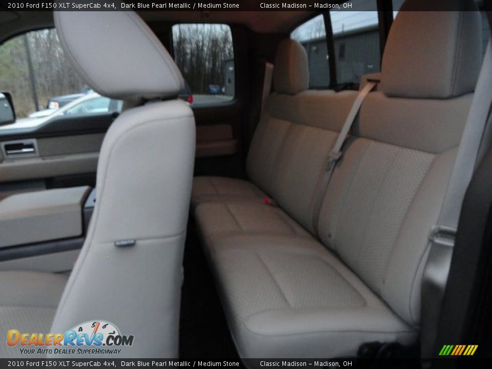 2010 Ford F150 XLT SuperCab 4x4 Dark Blue Pearl Metallic / Medium Stone Photo #7