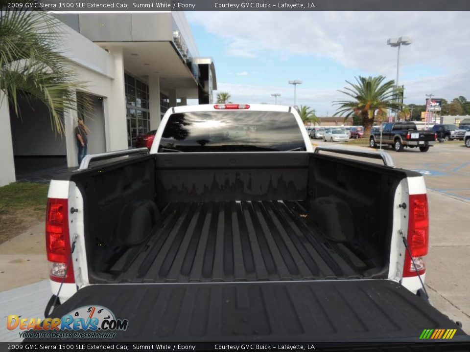 2009 GMC Sierra 1500 SLE Extended Cab Summit White / Ebony Photo #4
