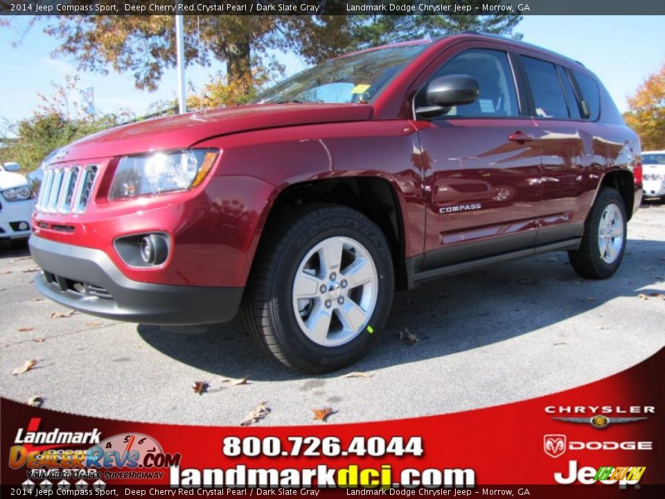 2014 Jeep Compass Sport Deep Cherry Red Crystal Pearl / Dark Slate Gray Photo #1