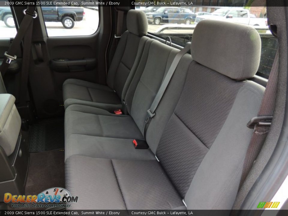 2009 GMC Sierra 1500 SLE Extended Cab Summit White / Ebony Photo #10