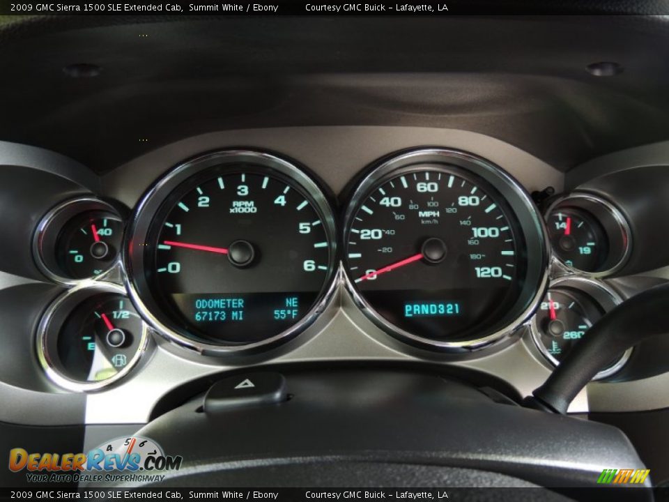 2009 GMC Sierra 1500 SLE Extended Cab Summit White / Ebony Photo #15