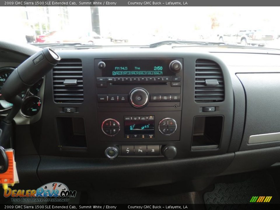 2009 GMC Sierra 1500 SLE Extended Cab Summit White / Ebony Photo #17