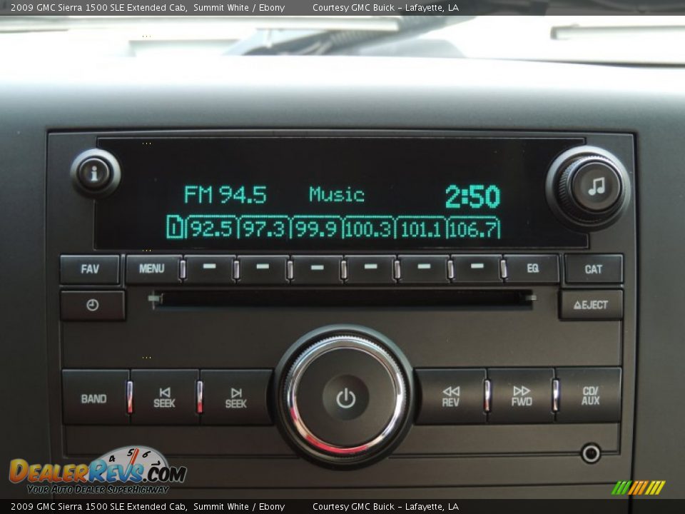 2009 GMC Sierra 1500 SLE Extended Cab Summit White / Ebony Photo #18