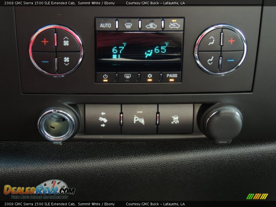 2009 GMC Sierra 1500 SLE Extended Cab Summit White / Ebony Photo #19