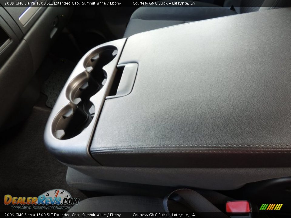 2009 GMC Sierra 1500 SLE Extended Cab Summit White / Ebony Photo #21
