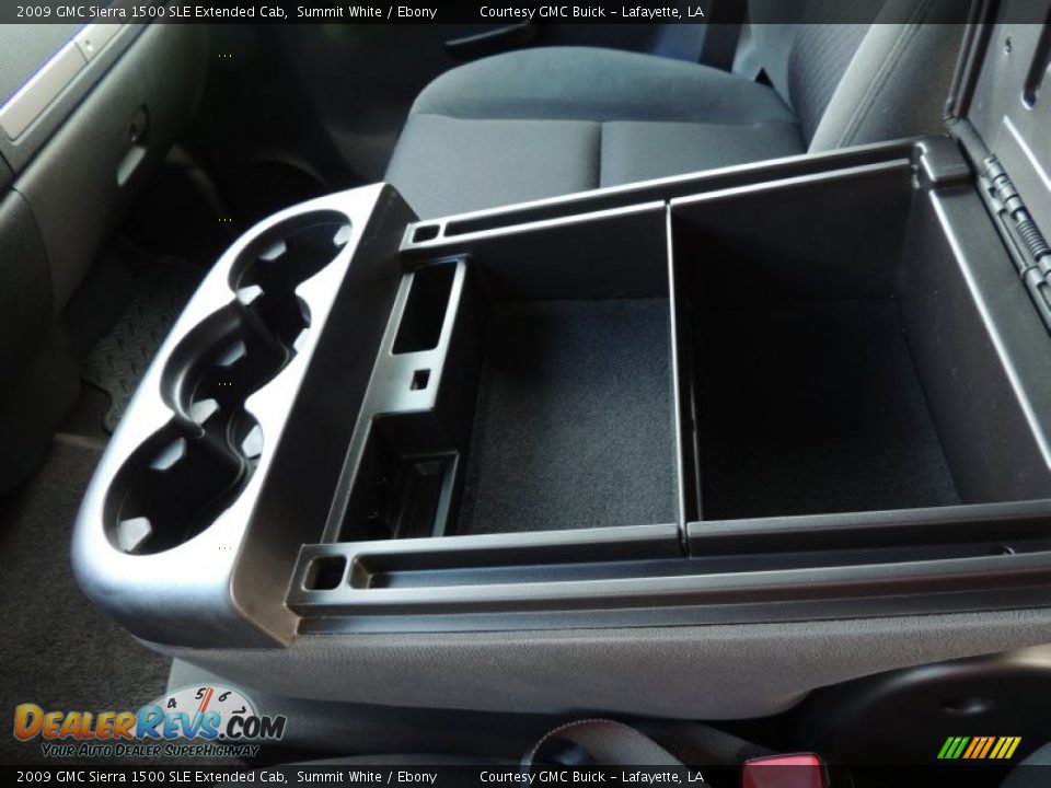 2009 GMC Sierra 1500 SLE Extended Cab Summit White / Ebony Photo #22