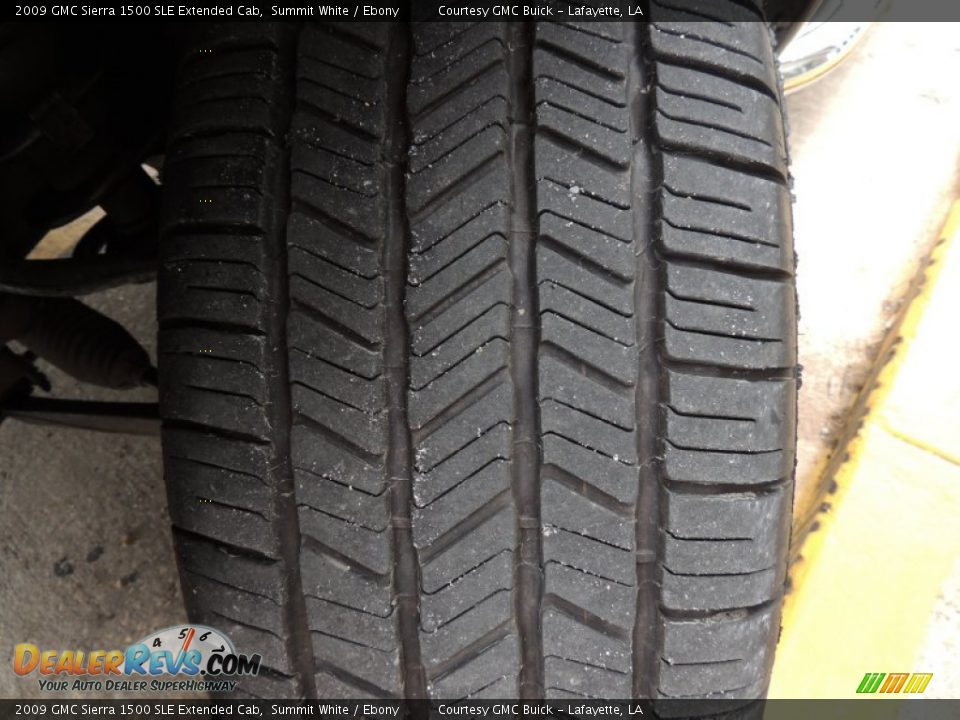 2009 GMC Sierra 1500 SLE Extended Cab Summit White / Ebony Photo #25
