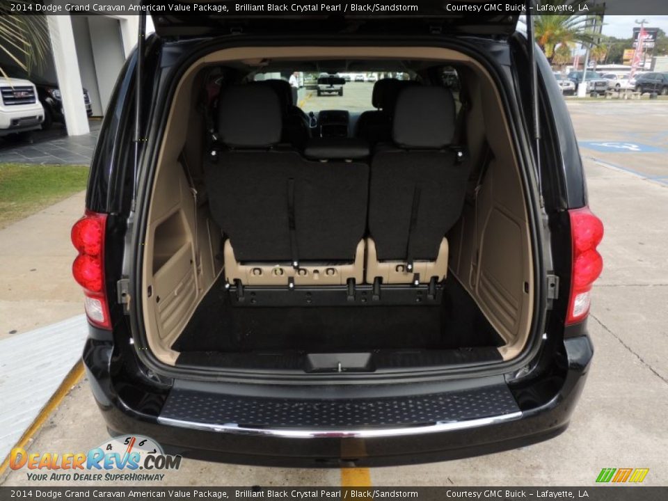 2014 Dodge Grand Caravan American Value Package Brilliant Black Crystal Pearl / Black/Sandstorm Photo #4