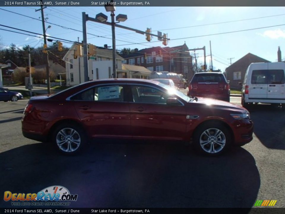 2014 Ford Taurus SEL AWD Sunset / Dune Photo #4