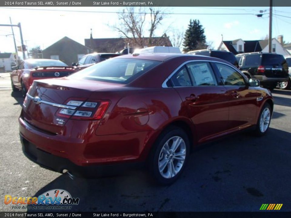 2014 Ford Taurus SEL AWD Sunset / Dune Photo #5